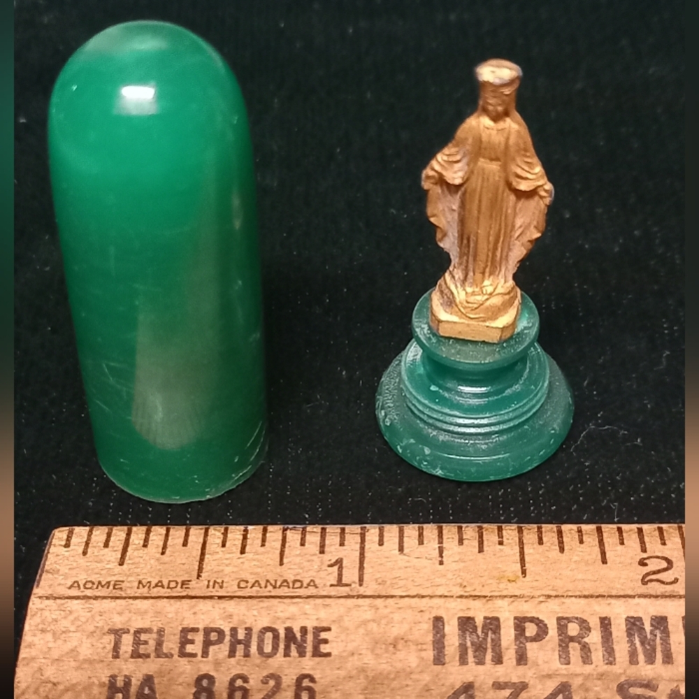 Antique Pocket Shrine Stations, Travelers Shrine Of The Virgin Mary